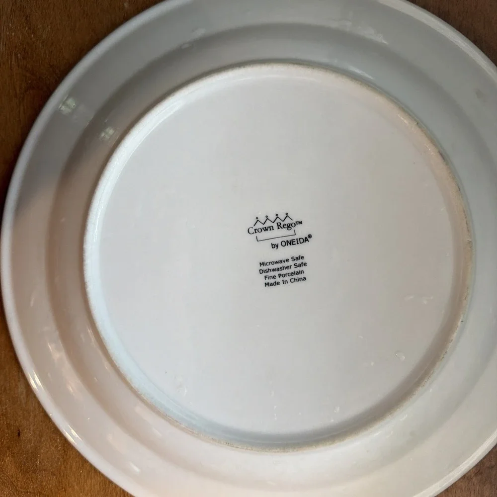 Oneida CROWN REGO WHITE Large Round Serving Plate 12